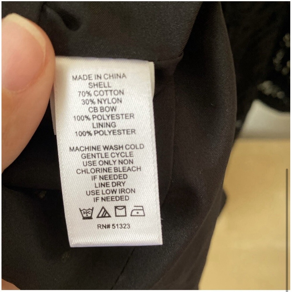 Cece Black Lace Overlay Vintage Style Mini Dress Size 10‎ - Picture 4 of 6